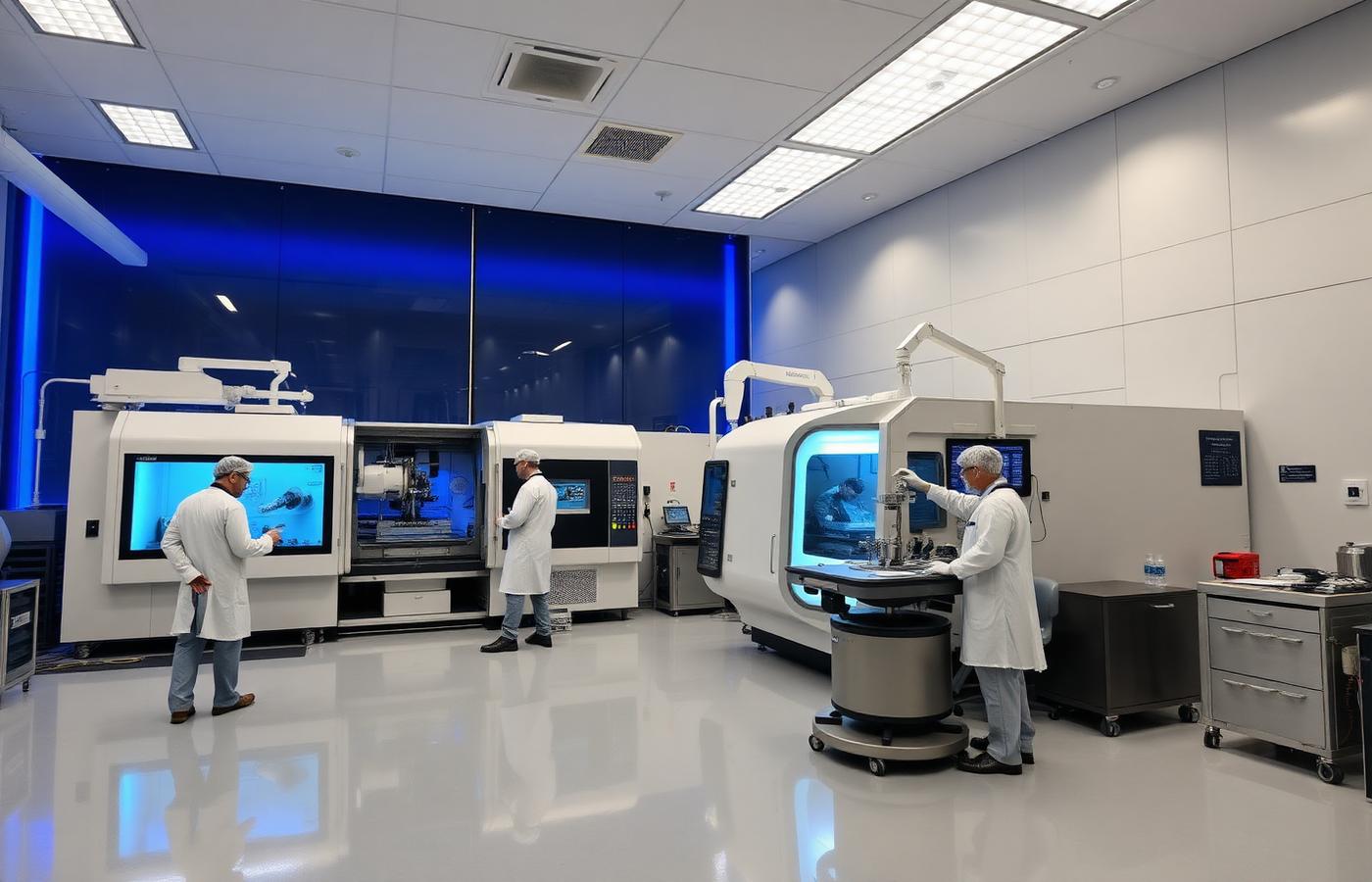 Anlon orthopedic implant manufacturing facility with CNC machining centres